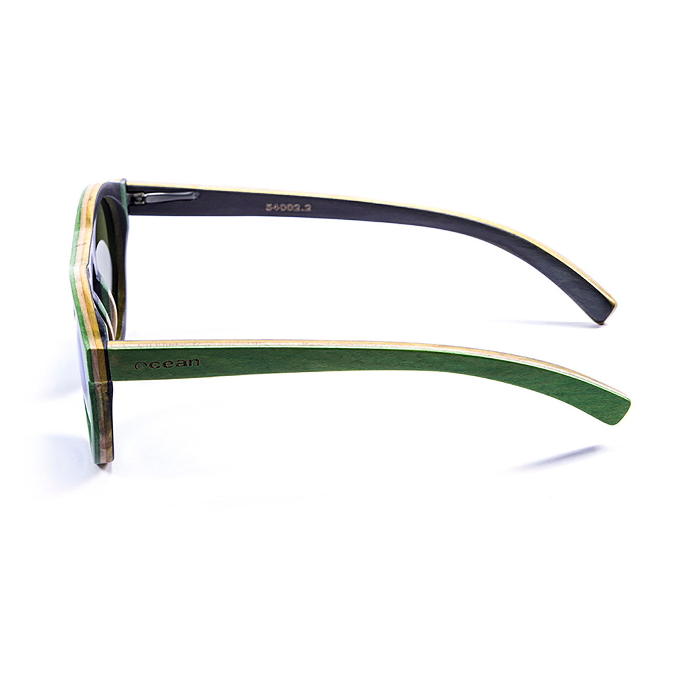 Gafas de sol OCEAN FIJI - De madera skate verde y / Revo verde