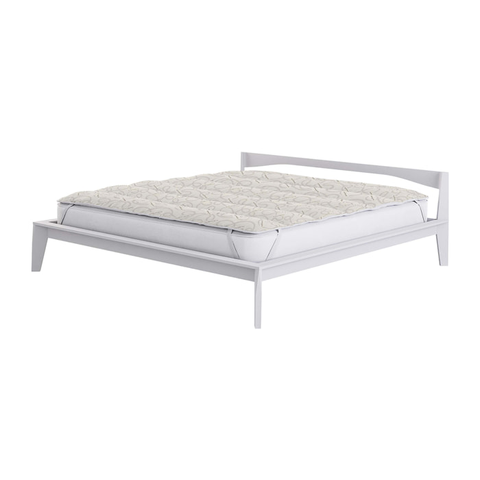 TOPPER CASHMERE Trapuntato, con Elastici, Microfibra, Made in Italy