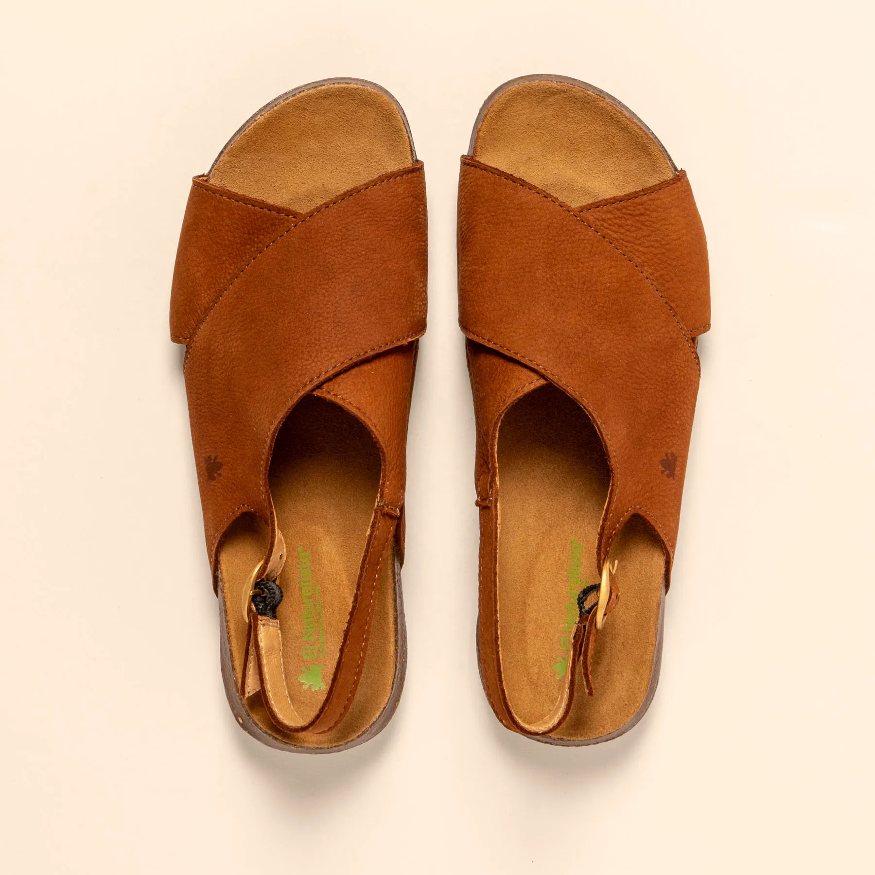 Sandalias N5558 NOBUCK LAVADO CUERO / WAKATAUA color Cuero