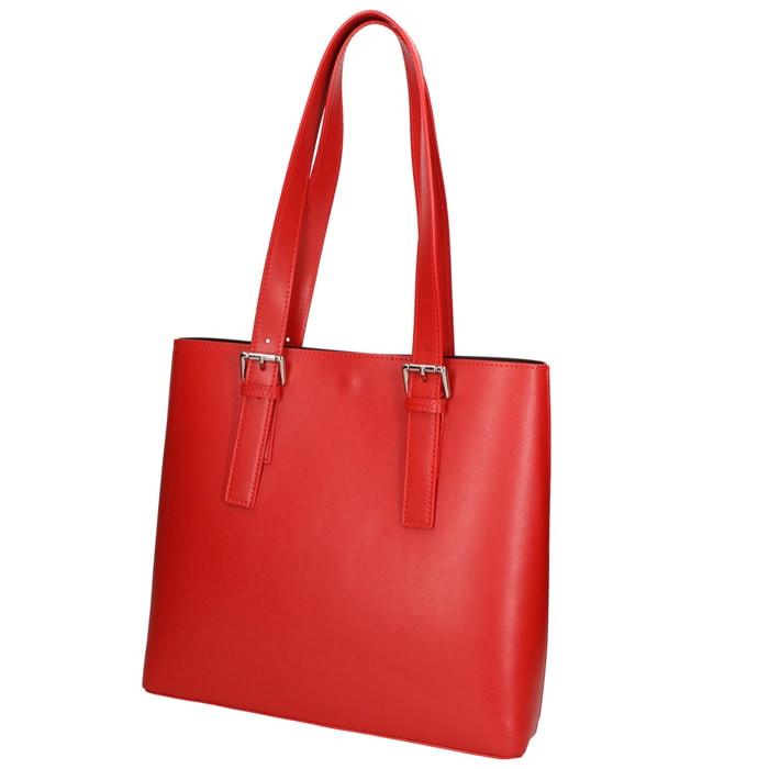 Borsa a spalla da donna - Modello Germana - 100% pelle - 35.0 x 33.0 x 15.0 cm