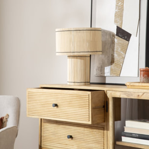 Buffet Boreal -bois massif de manguier-couleur bahamas naturelles 150 x 85 x 40 cm