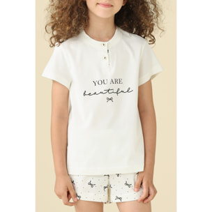 Pigiama bambina estivo in cotone. Noidinotte