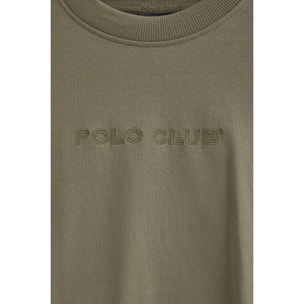 Camiseta Caliope verde militar con logo bordado Polo Club