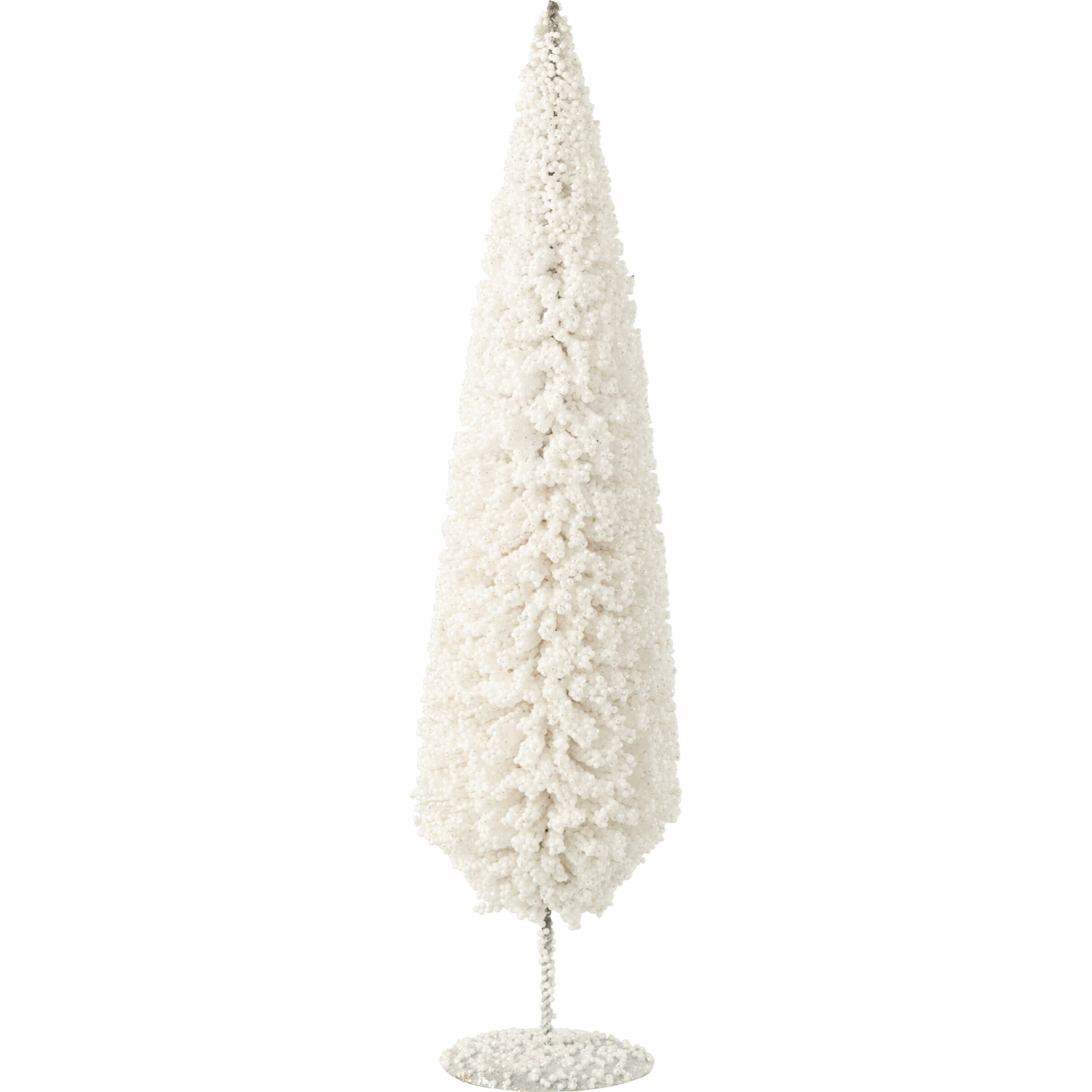 J-Line décoration sapin De Noël - plastique - blanc - large