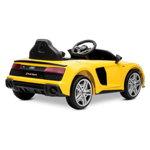 Coche eléctrico infantil niños AUDI R8 SPYDER batería 12V y 7Ah con mando control +3 años