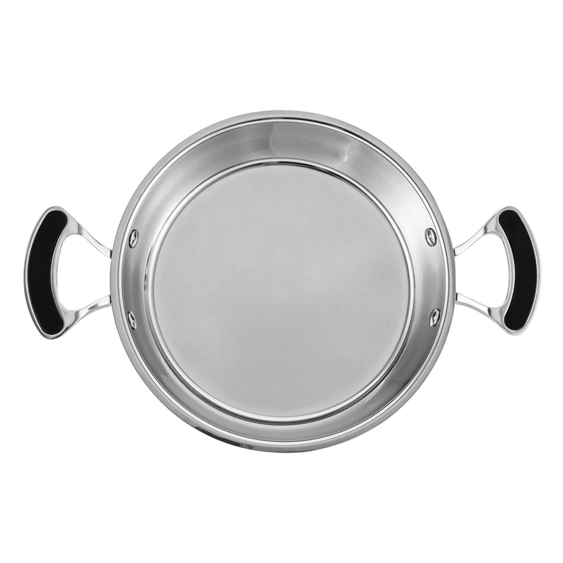 Tajine inox 28,5cm avec couvercle en céramique 18 8