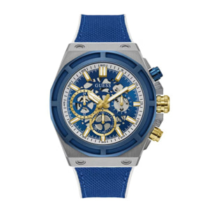 Reloj Guess GW0713G1 Hombre Analogico Cuarzo con Correa de Silicona