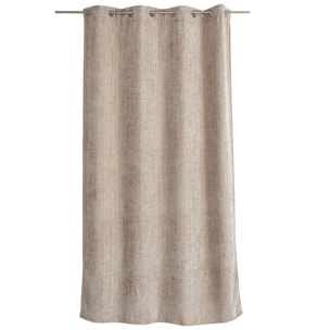 Rideau velours  - Effet chiné tamisant - Naturel