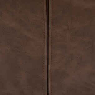 Chaise "Olwen" effet cuir marron