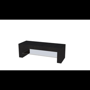 Mobile TV salotto soggiorno ripiano in vetro base televisione rovere alaska