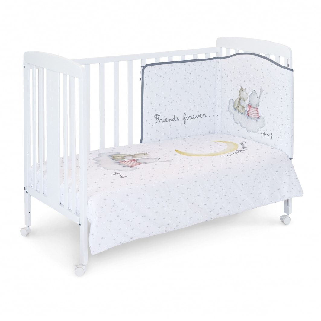 SET NORD+PROT 100% COT BORD RABBIT & MOON