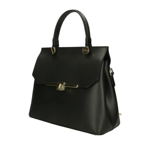 Borsa a mano da donna Made in Italy - Modello Lunaria - 100% pelle - 27.0 x 23.0 x 12.0 cm