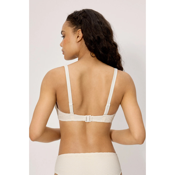 Top bikini contenitivo Beige