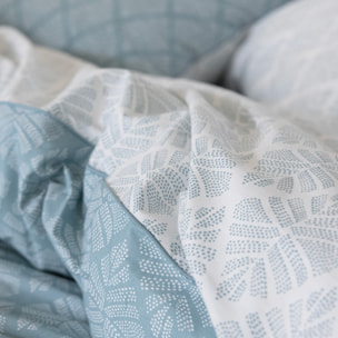 Housse de couette en percale de coton, POINTE DE DOUCEUR