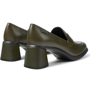 Mules - CAMPER Kiara - Verde - Cuero liso