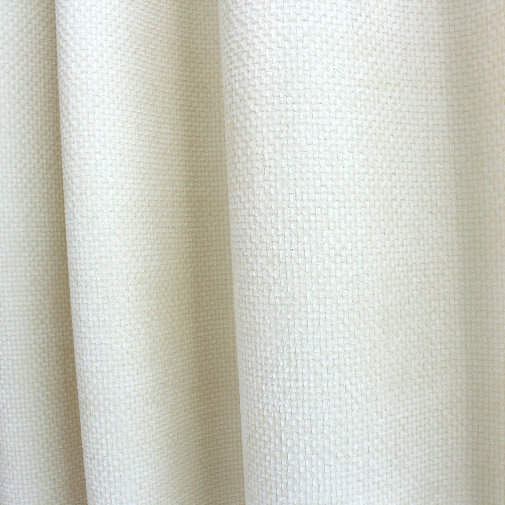 Rideau velours  - Effet chiné tamisant - Ecru