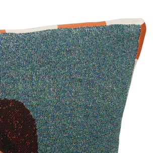 Coussin Homy carré 40x40cm bleu