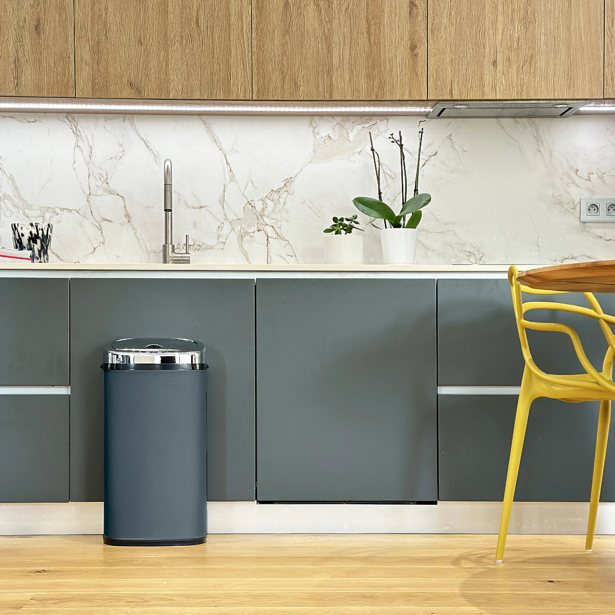 Poubelle automatique inox LARGO 42L