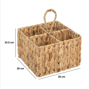 Pot à couverts "Harmony" 4 compartiments jacinthe