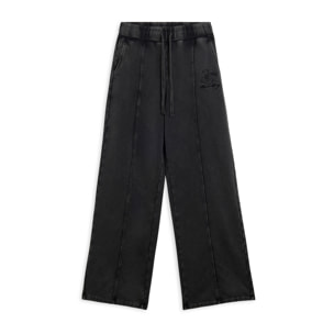 Pantaloni wide leg da donna con ricamo Mickey