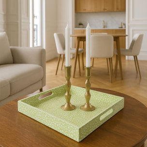 Plateau en coquilles d'œuf vert  TULUM