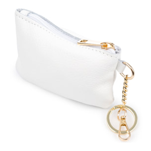 Bellosguardo Monedero Mujer. De piel auténtica acabado Dollaro con detalles metálicos.