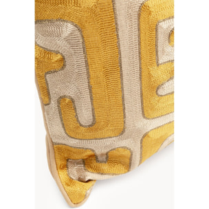 Coussin Meander doré Kare Design