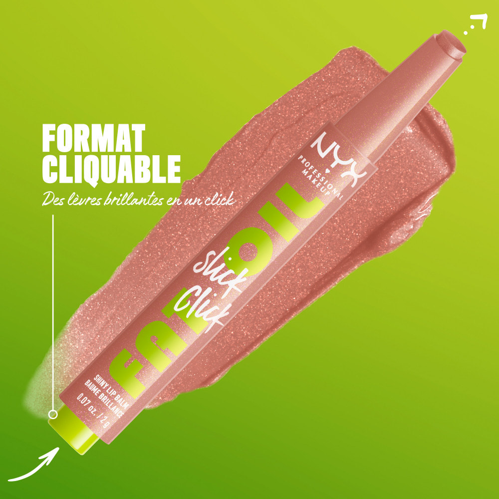 NYX Professional Makeup FAT OIL SLICK CLICK Baume à lèvres GROUP CHAT