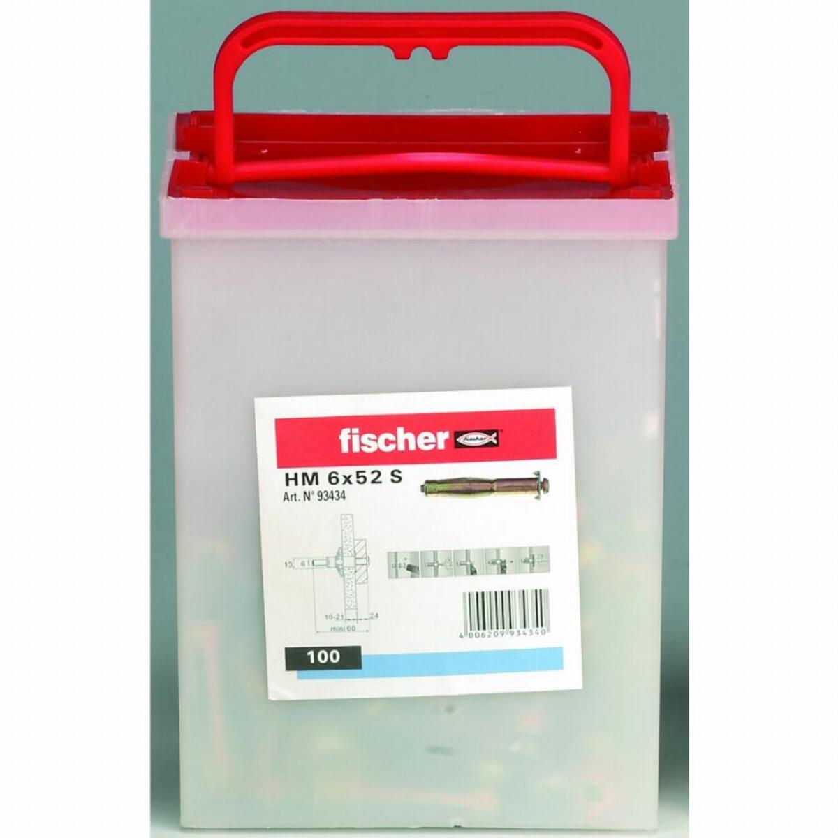 Cheville corps creux HM 5x37S PP Box FISCHER - Boite de 100 - 93431
