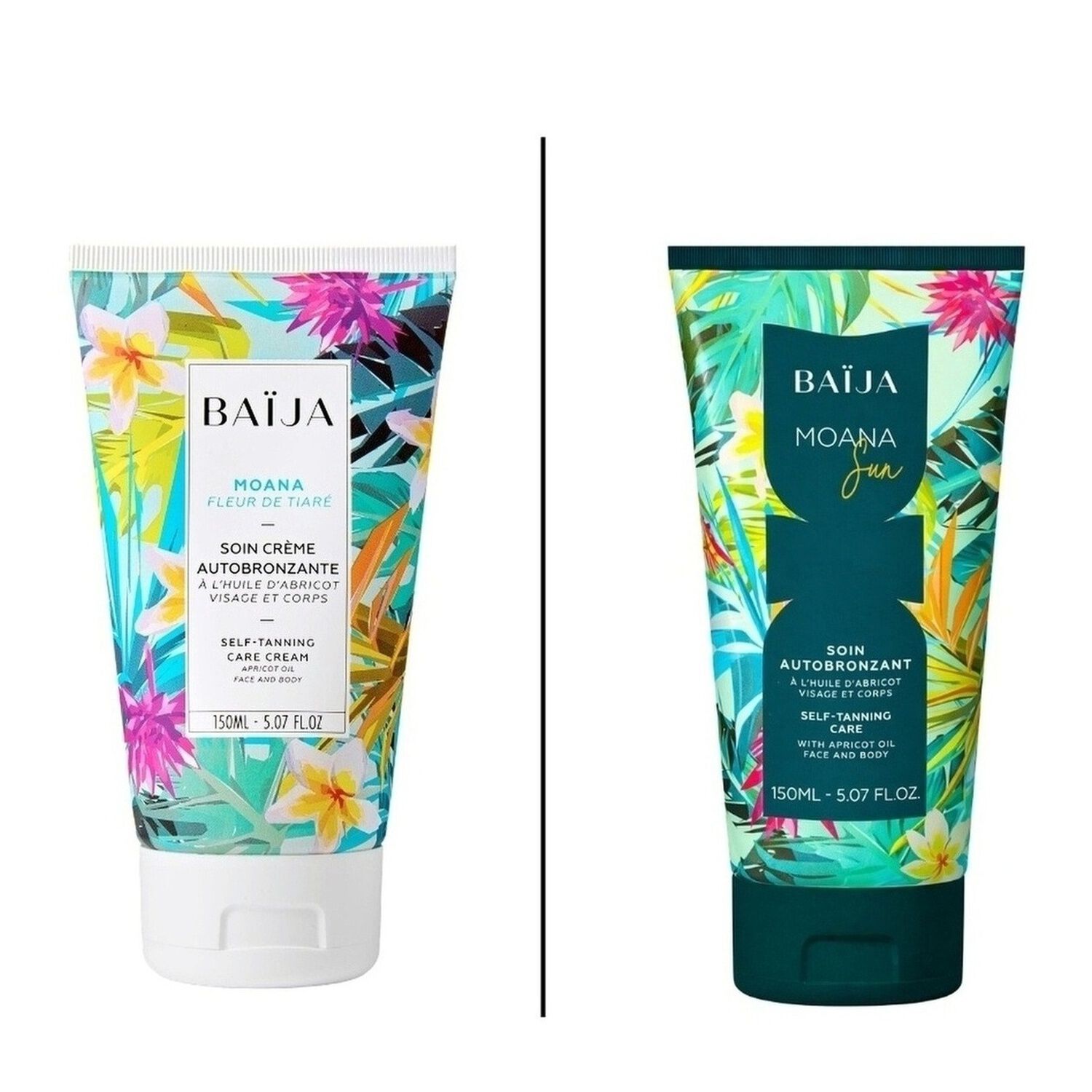 Moana - Soin Crème Autobronzante Visage & Corps à l'Huile d'Abricot 150 ml