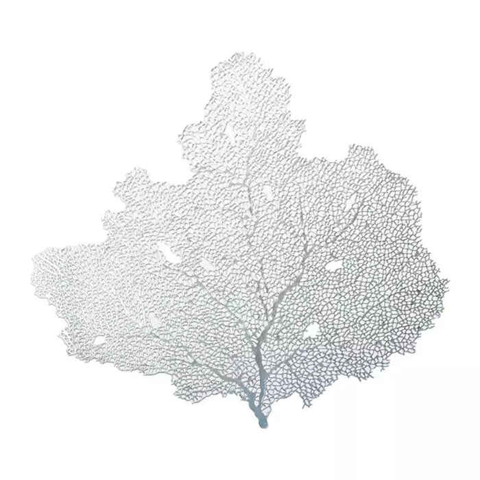 Lot de 6 DESSOUS D'ASSIETTE ARBRE ARGENT