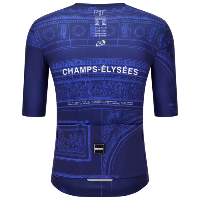 Tdf Arrivée Arc De Triomphe – Maillot - Bleu Marin - Unisex