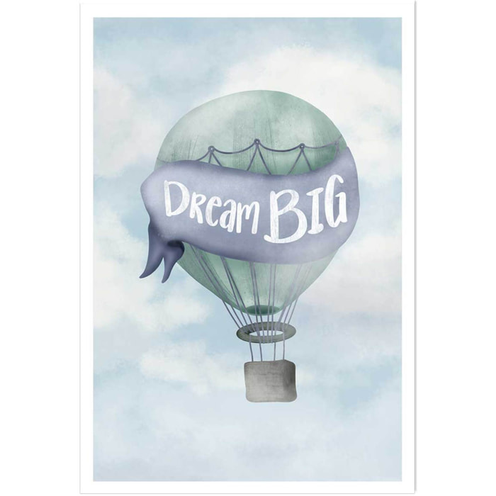 Affiche enfant rêver grand bleu  Affiche seule