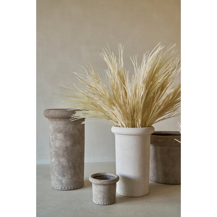 J-Line vase - grès - grège - small