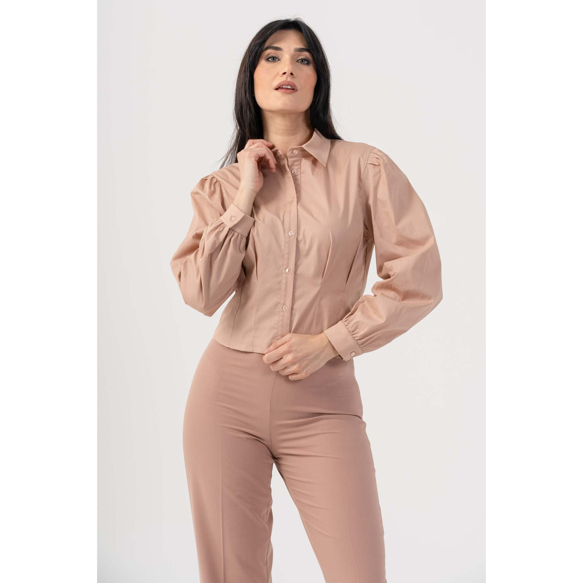 Kocca - Camicia taglio cropped Donna, Tinta unita