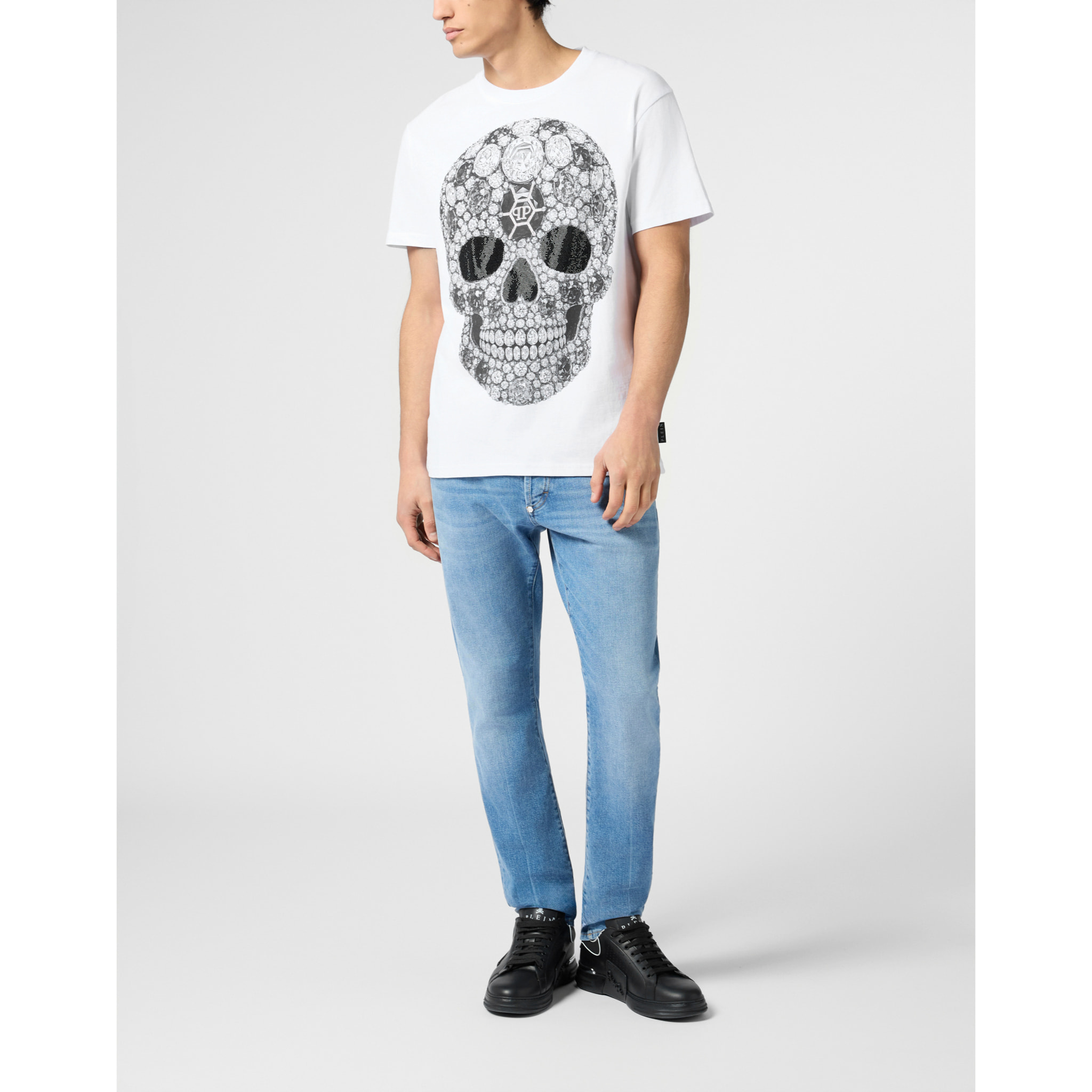 PHILIPP PLEIN Camiseta Cuello Redondo Ss SKULL