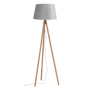 Lampadaire trépied liliani gris 152cm