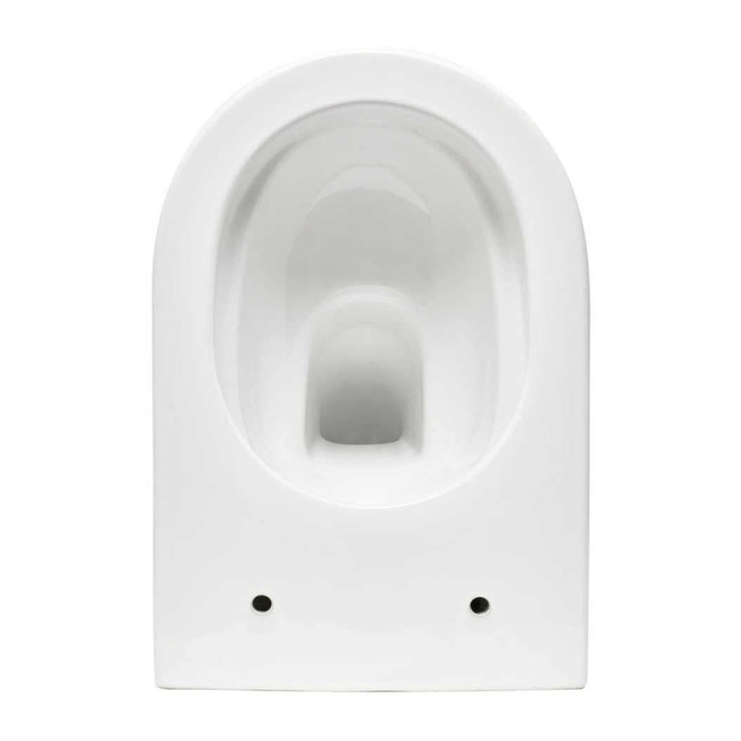 Pack WC Bâti-support V-Fix Core + WC sans bride SAT Brevis + Plaque, Blanc brillant (V-FixBrevis-1)