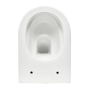 Pack WC Bâti-support V-Fix Core + WC sans bride SAT Brevis + Plaque, Blanc brillant (V-FixBrevis-1)