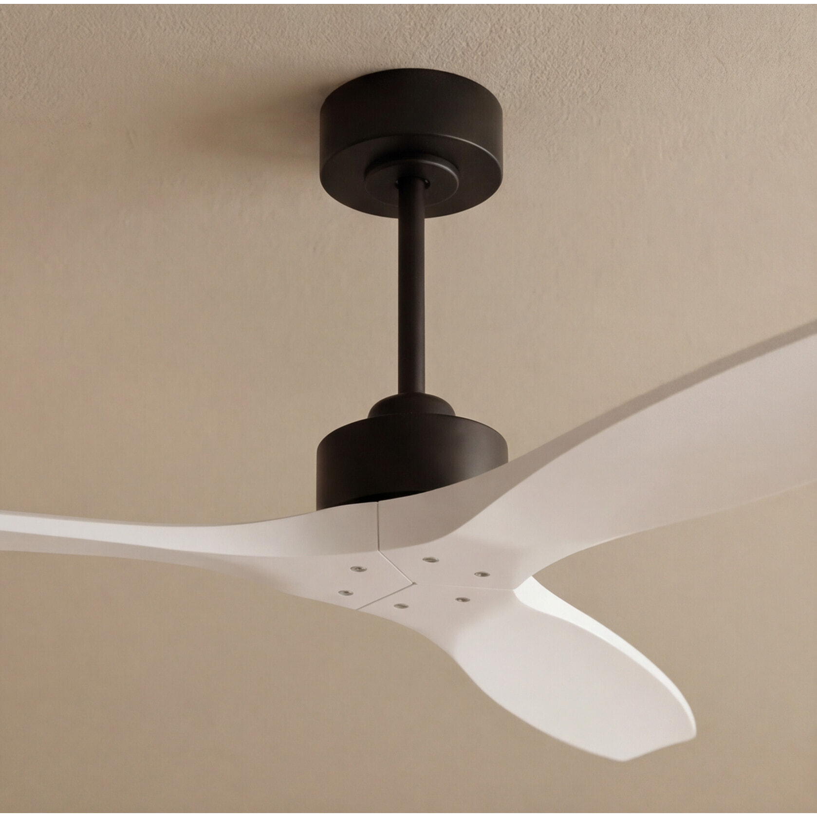 Forlight - Ventilador Stem Evo ø1320mm Acero Negro palas Blancas