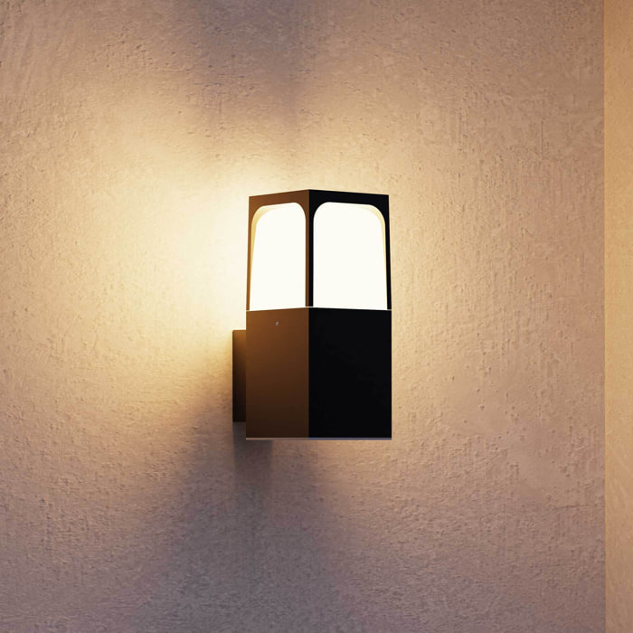 Forlight Veta apliqiue exterior negro para bombilla E27