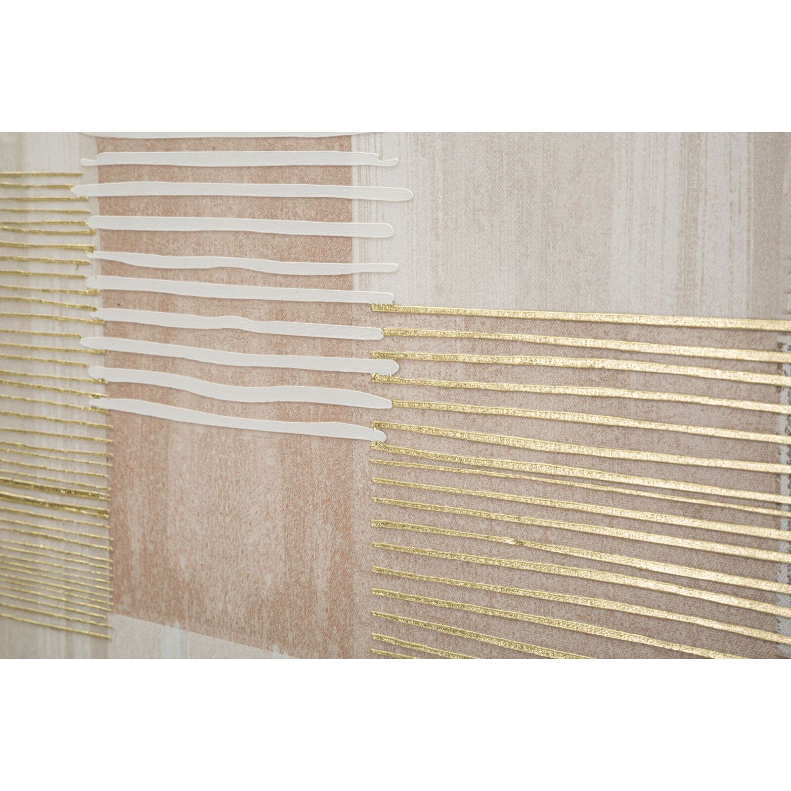 STAMPA DIPINTA SU TELA LIGNES C/CORNICE -B- CM 60X3X60