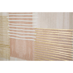 STAMPA DIPINTA SU TELA LIGNES C/CORNICE -B- CM 60X3X60