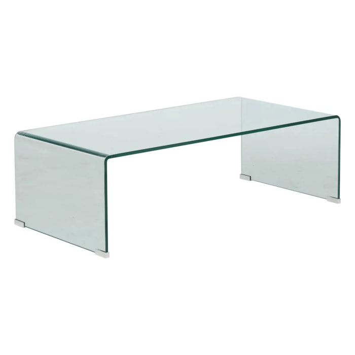 Table basse "Lenia" transparent 110x55x38cm