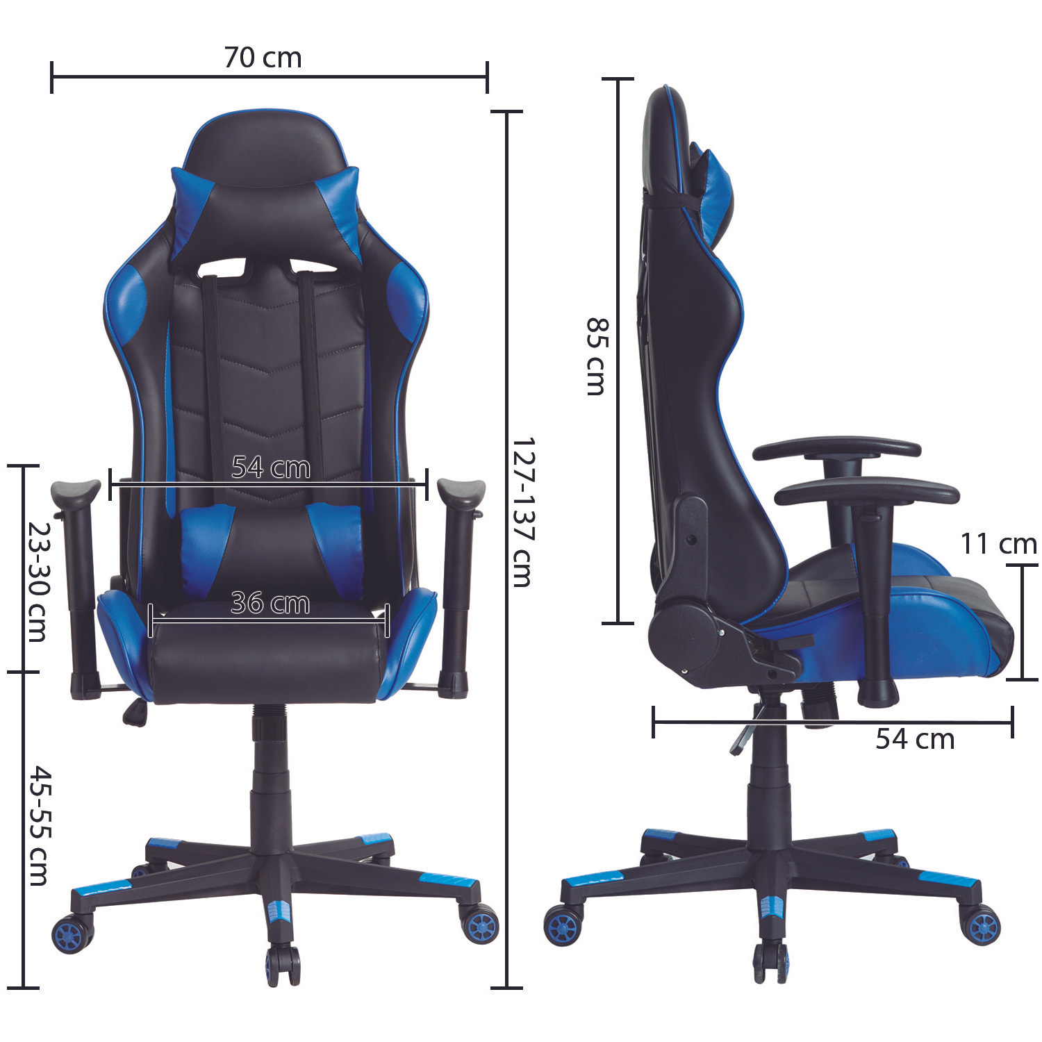 Sillón de Oficina Gaming Racer 100% regulable