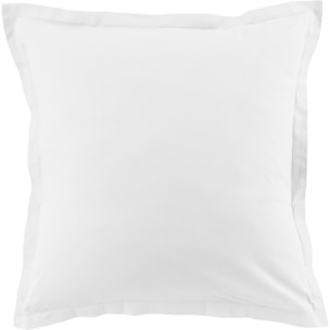 Lot De 2 Taies D'oreiller 100% Coton 57fils Blanc
