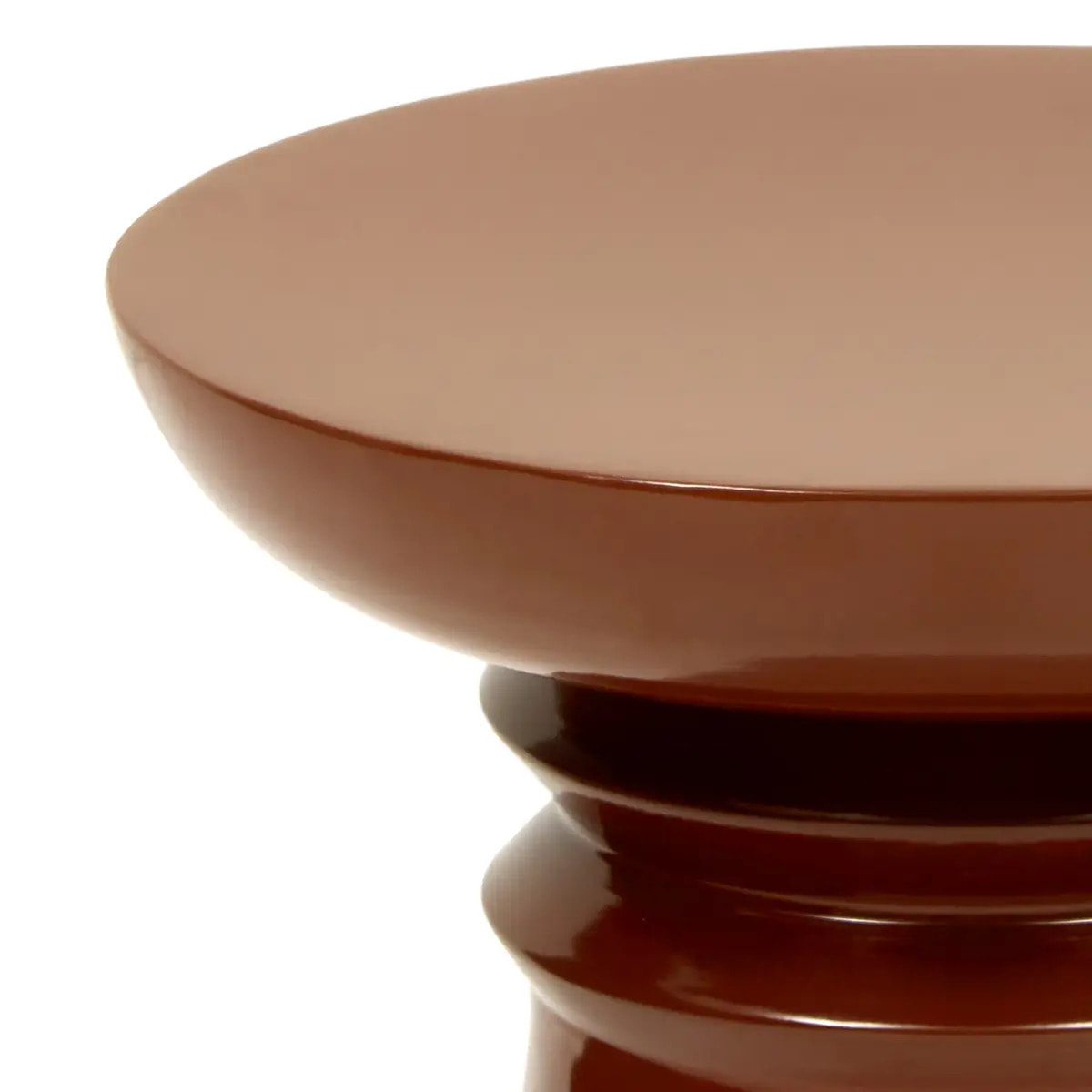 Table d'appoint Jaya ronde D.38cm rouille