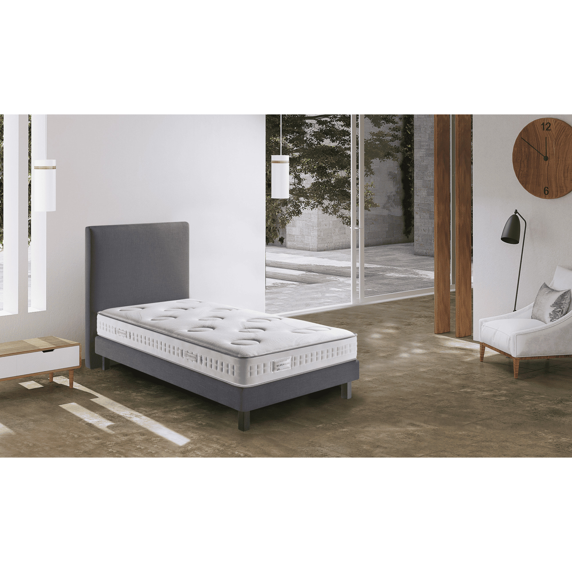 Matelas Sleep Mode ferme, ressorts ensachés, , H25