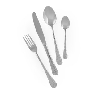Servizio 24 posate Excelsa – Drops, Acciaio Argento