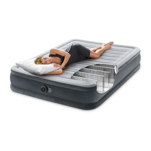 Intex Materasso Gonfiabile Dura-Beam Comfort Plush Piazza e Mezza con Pompa Elettrica Incorporata, 137x191x33